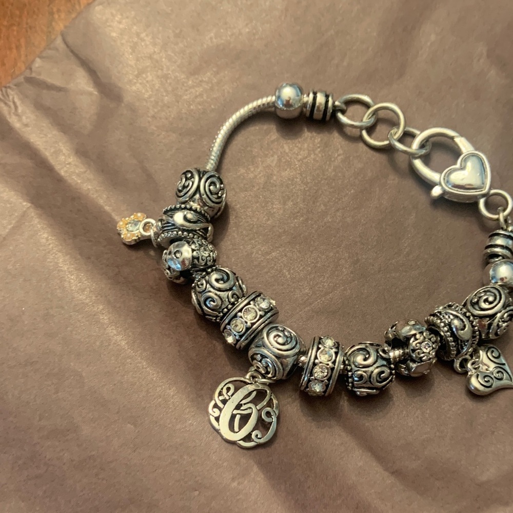 Intricate Silver  Charm Bracelet